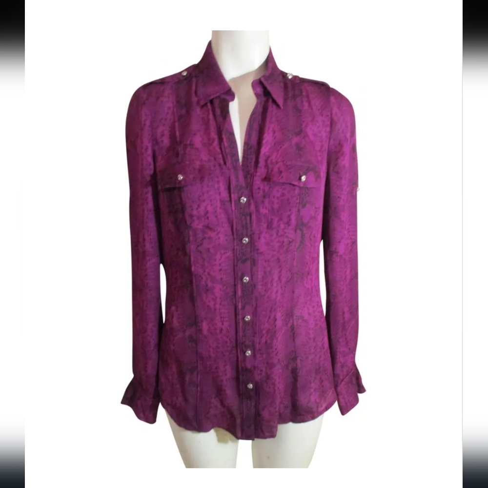 White Black House Market Silk Shirt